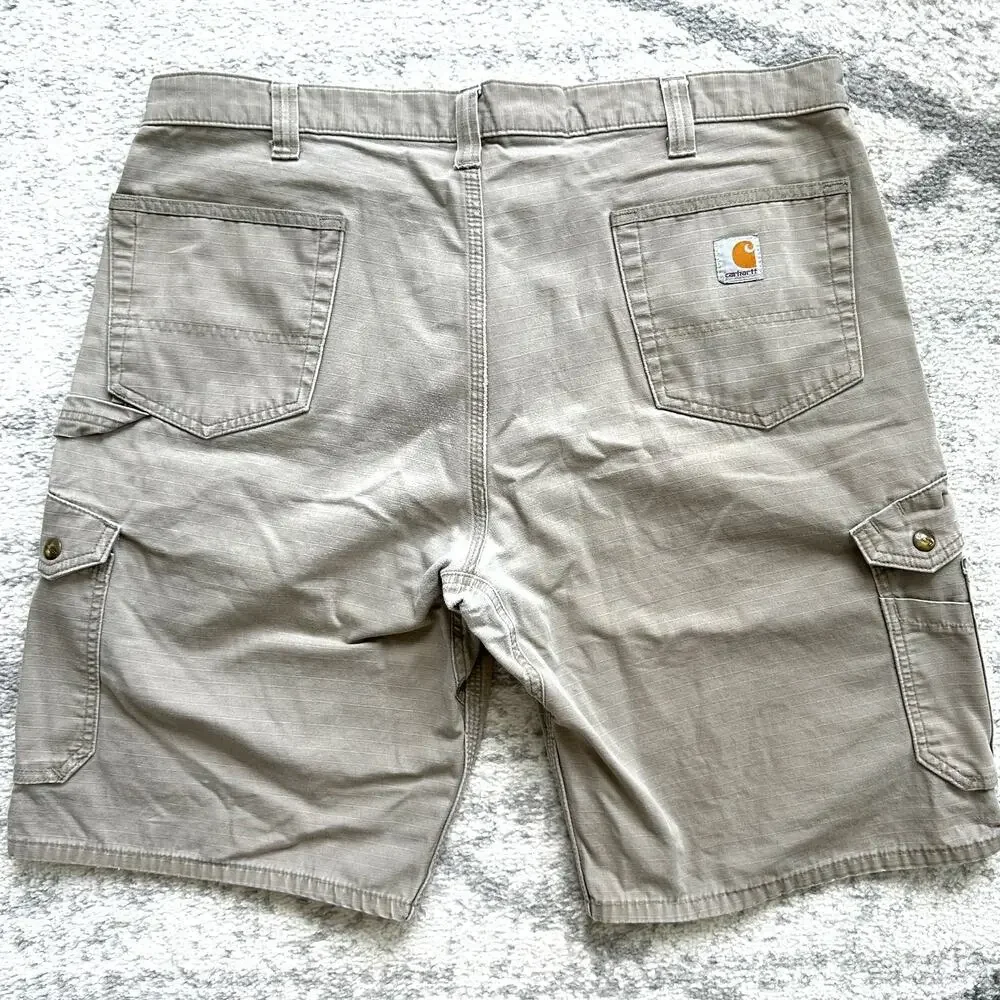 Carhartt Beige Carpenter Ripstop Utility Work Shorts Size 40